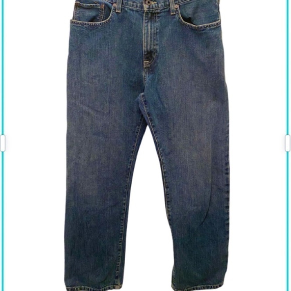EDDIE BAUER Relaxed Fit Jeans 32x30 Logo Patch - Picture 2 of 7